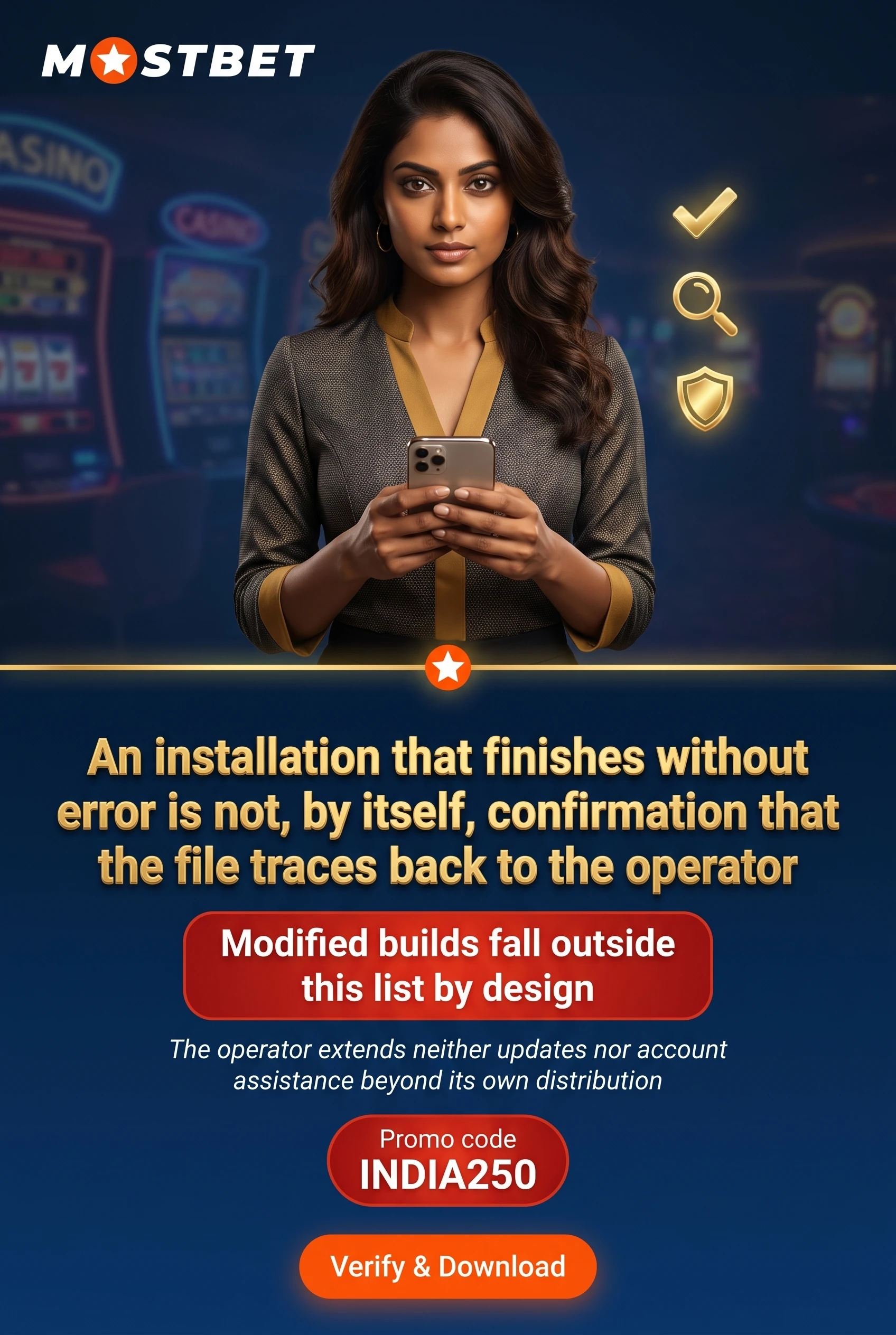 Checklist before installing the Mostbet APK