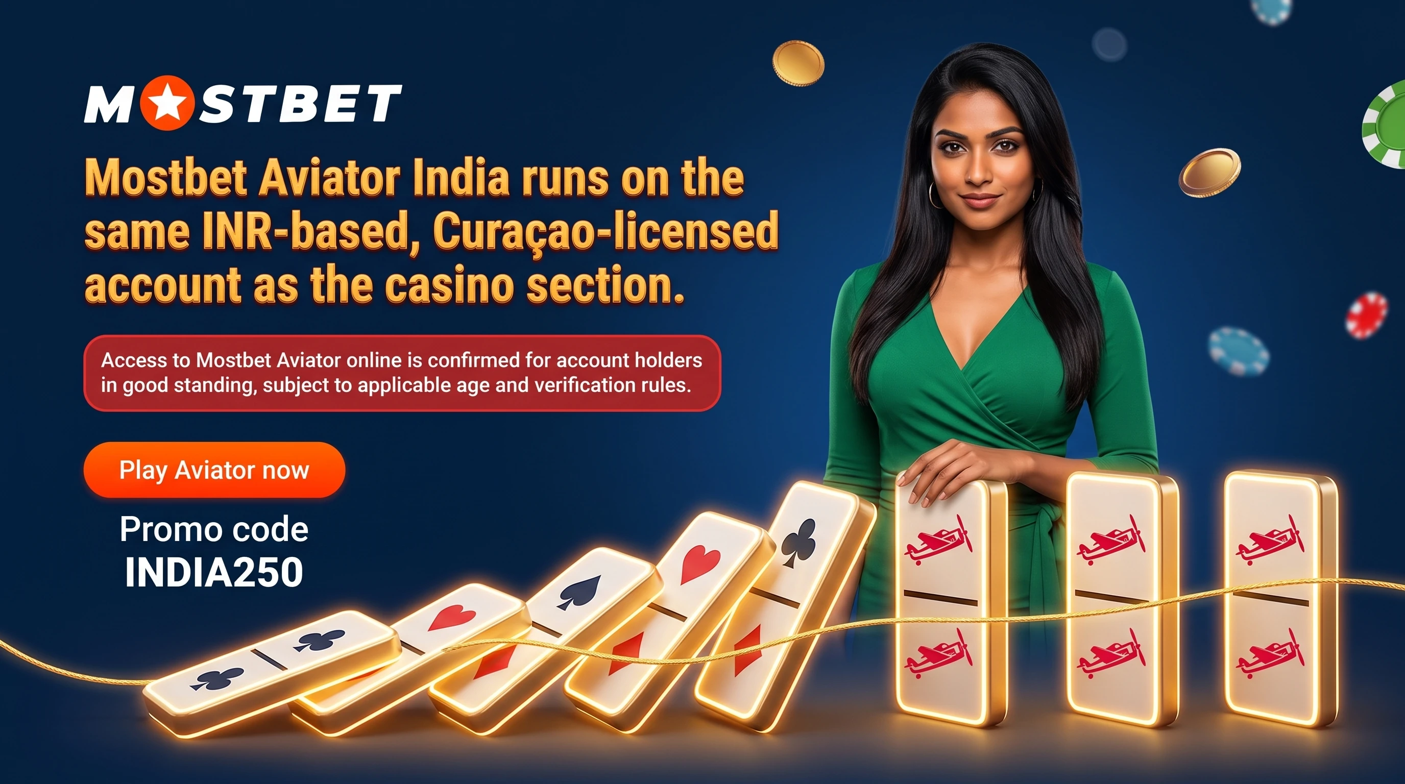 Round rules and access conditions for Mostbet Aviator in India