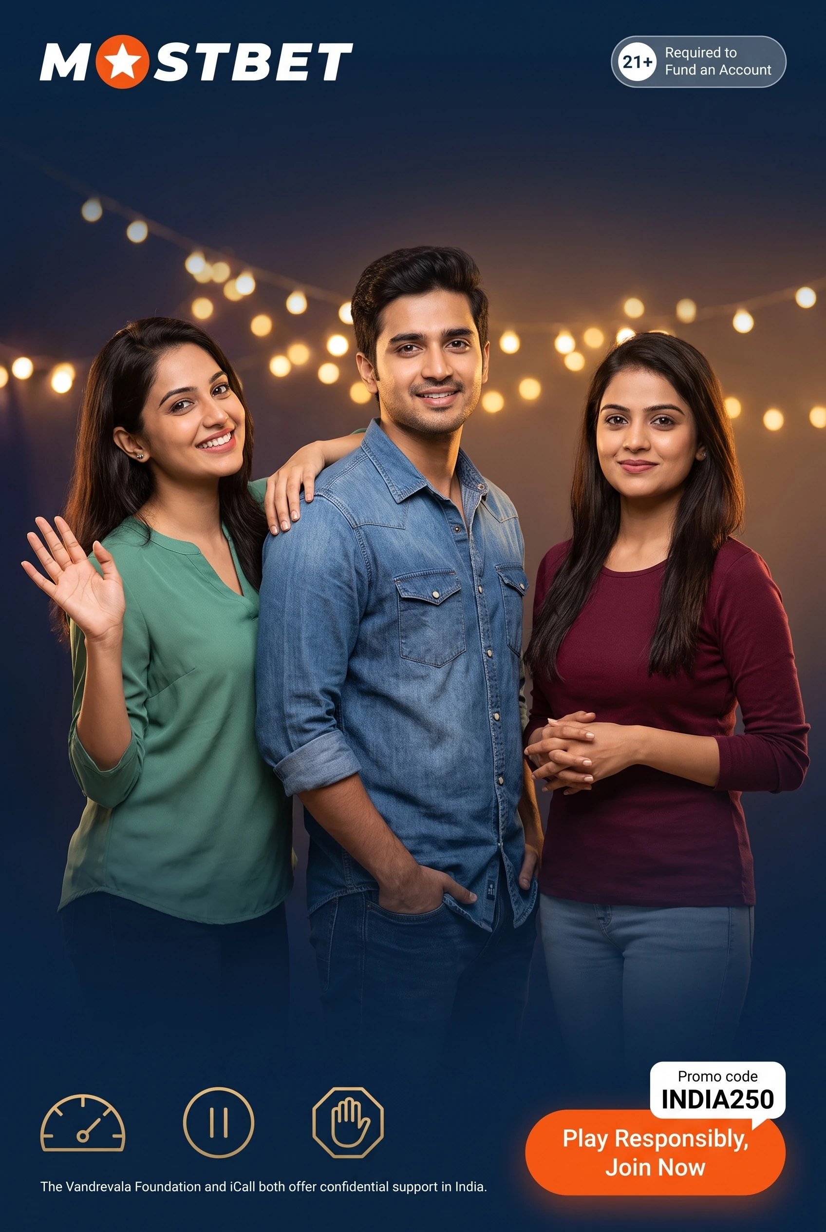 Responsible gaming settings on a Mostbet India account