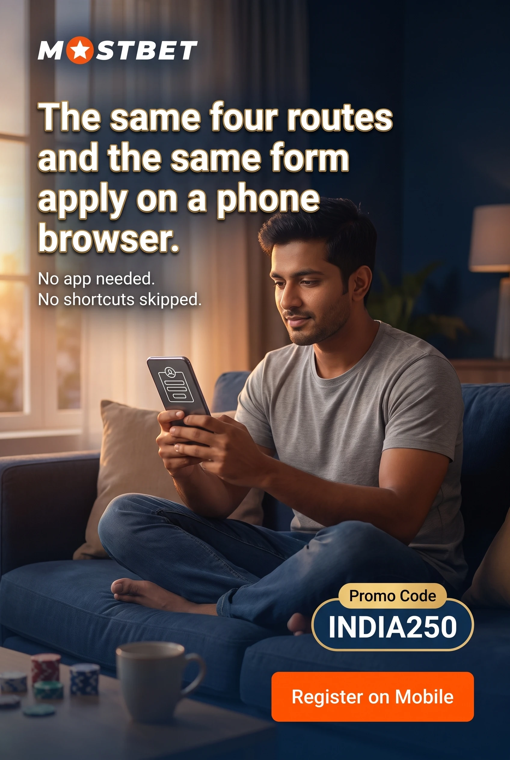 Does a phone browser offer the same routes as the desktop site
